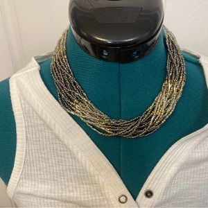 Beaded choker necklace